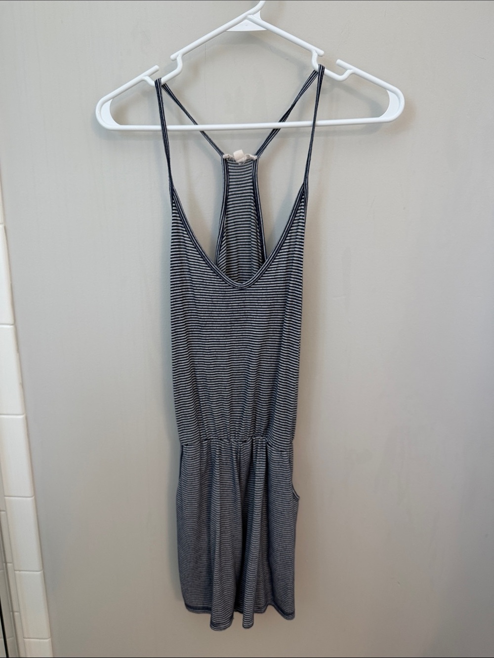 Rolla Coster Navy and White Striped Women’s Shorts Romper